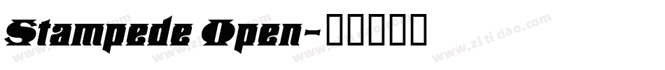 Stampede Open字体转换